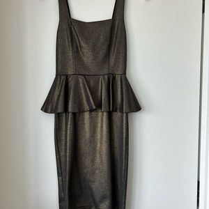 Alice + Olivia metallic cocktail dress size 0